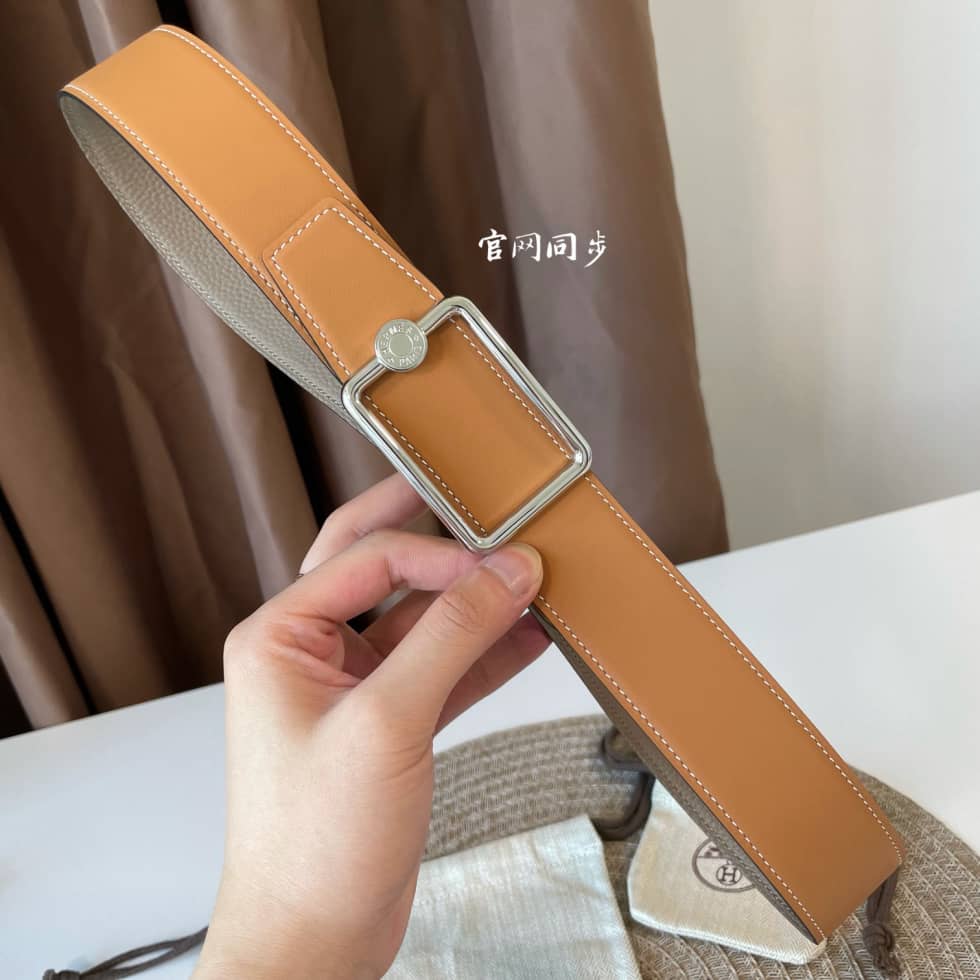 Knockoff Hermes Logo Belt 38mm - DEEPREPS