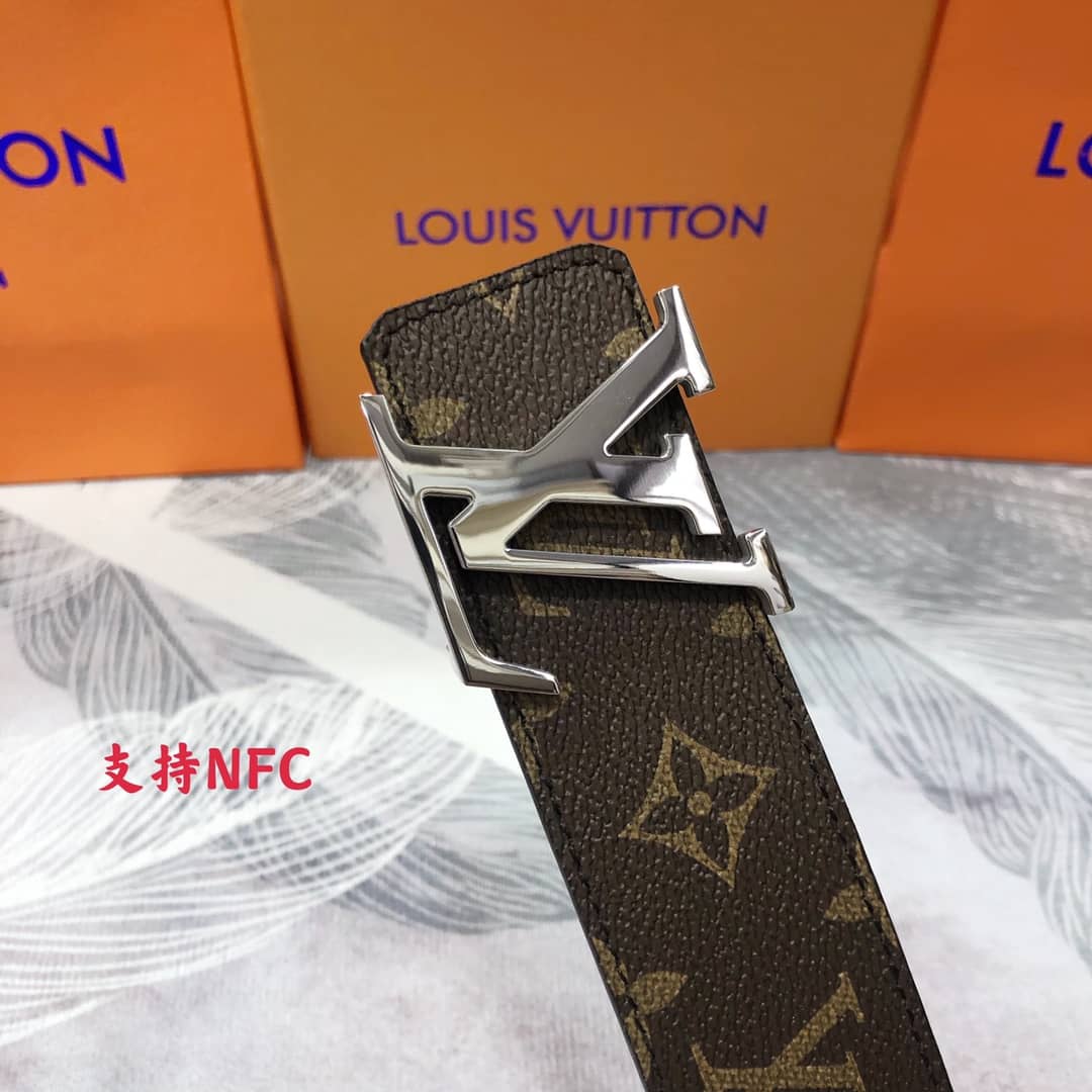 Fake Louis Vuitton Logo Belt 40mm - DEEPREPS
