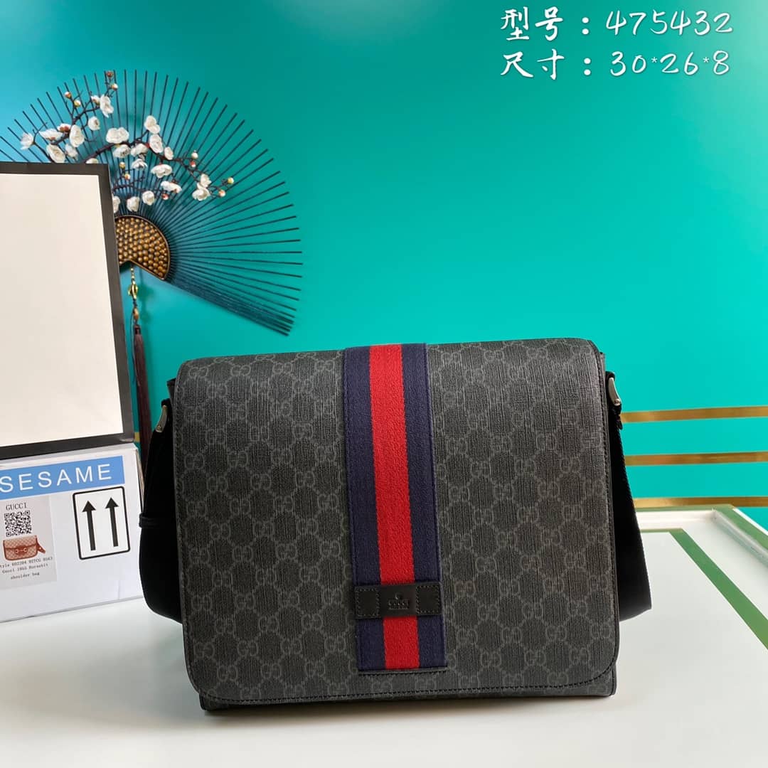 Gucci GG Supreme Messenger Shoulder Bag Replica 475432 - DEEPREPS