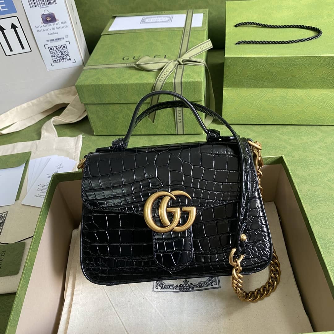 Gucci Marmont GG Mini Top Handle Bag Replica 547260 - DEEPREPS