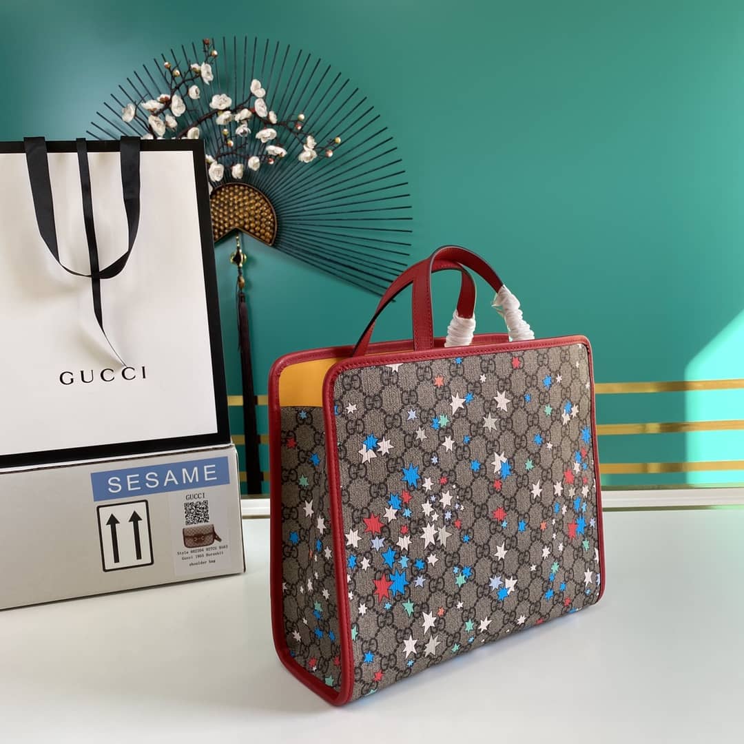 Gucci GG Printed Multicolor Kids Girl Tote Replica 605614 - DEEPREPS