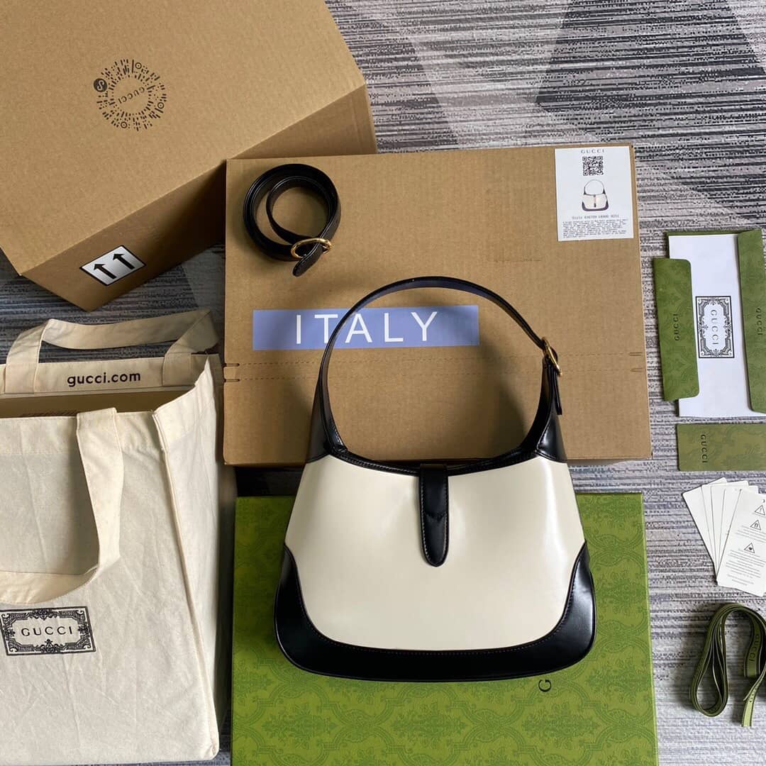 Gucci GG Jackie 1961 Mini Shoulder Bag Replica White 637092 - DEEPREPS