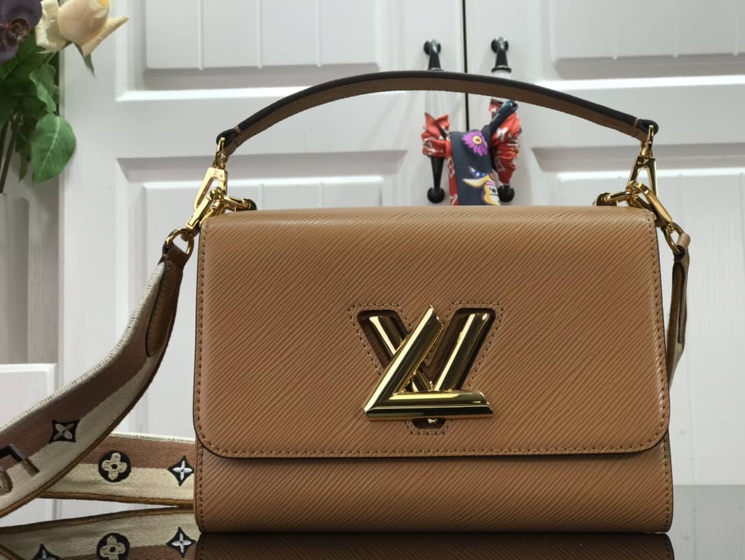 Louis Vuitton Twist MM Golden Lock Handle Epi Leather Replica Crossbody Bag M57506 - DEEPREPS