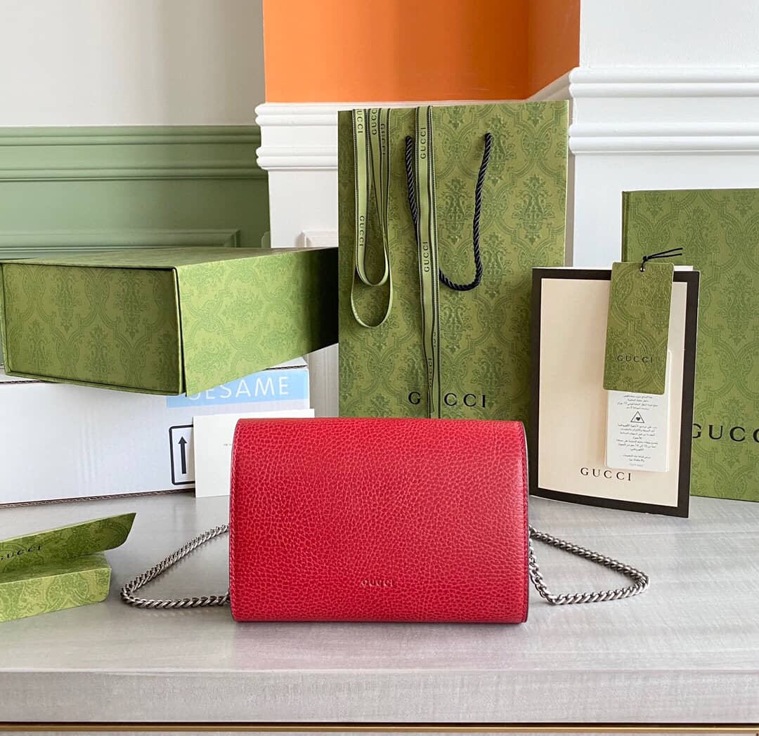 Gucci Dionysus Chain Wallet Shoulder Bag Replica Red 401231 - DEEPREPS