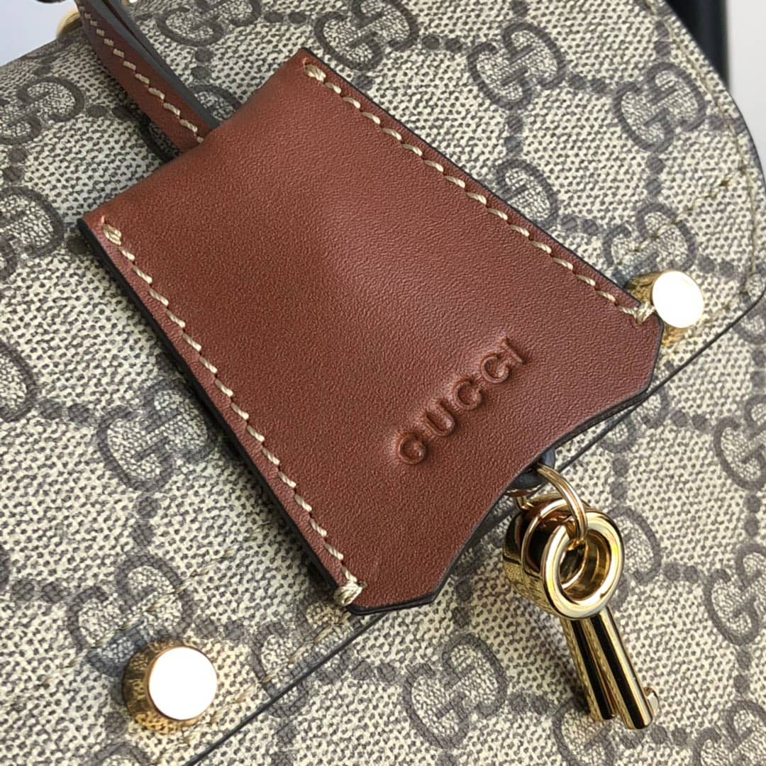 Gucci Padlock GG Small Bamboo Shoulder Bag Replica Brown 603221 - DEEPREPS