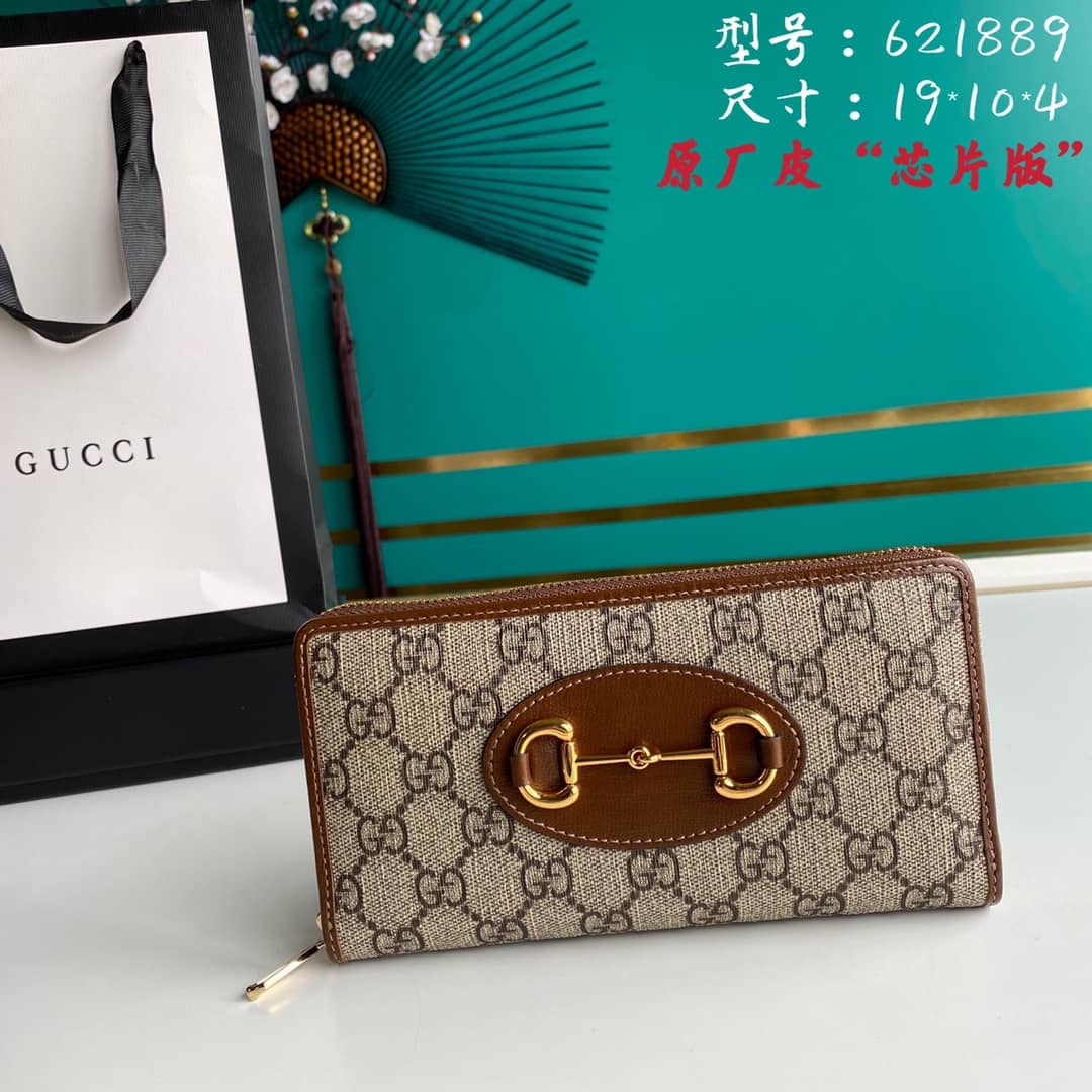 Gucci Horsebit Bag Dupe 1955 Zip Around Wallet 621889 Replica - DEEPREPS