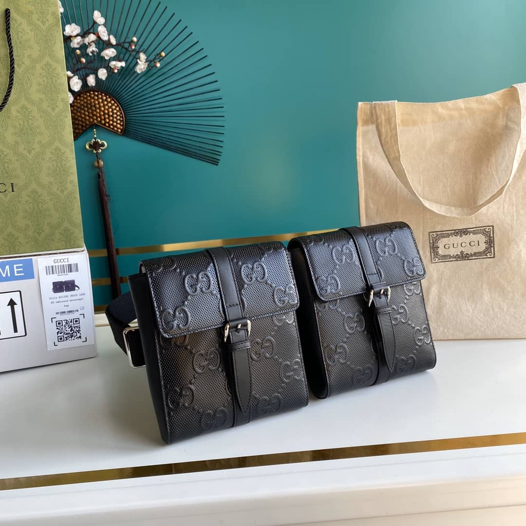 Gucci GG Emboss Waist Body Bag Replica 631339 - DEEPREPS