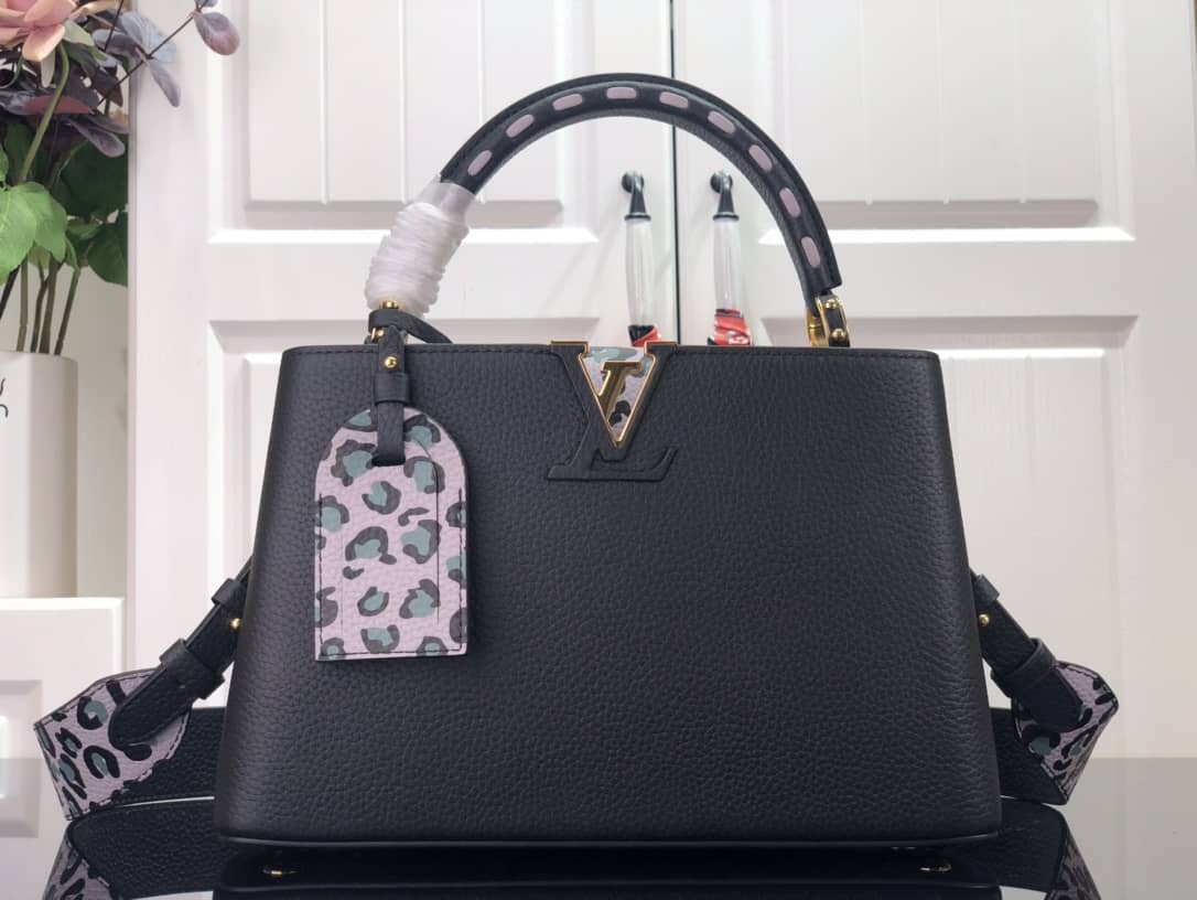 Louis Vuitton Capucines MM Black Replica Bag M57361 - DEEPREPS