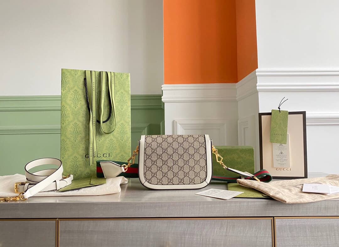 Gucci Horsebit 1955 Mini Bag Replica White 658574 - DEEPREPS