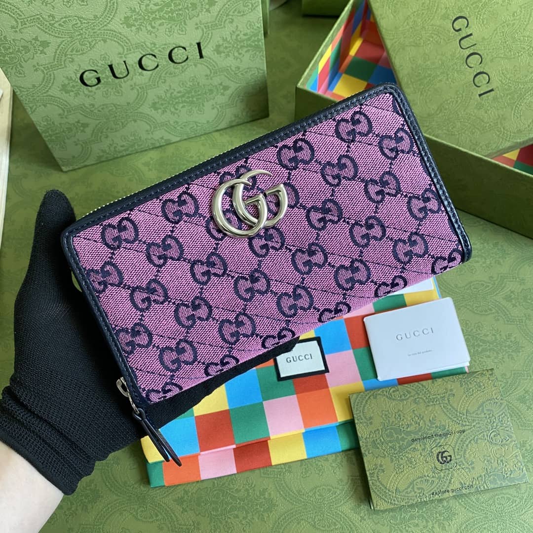 Gucci GG Marmont Large Zip Around Wallet Replica 443123 - DEEPREPS