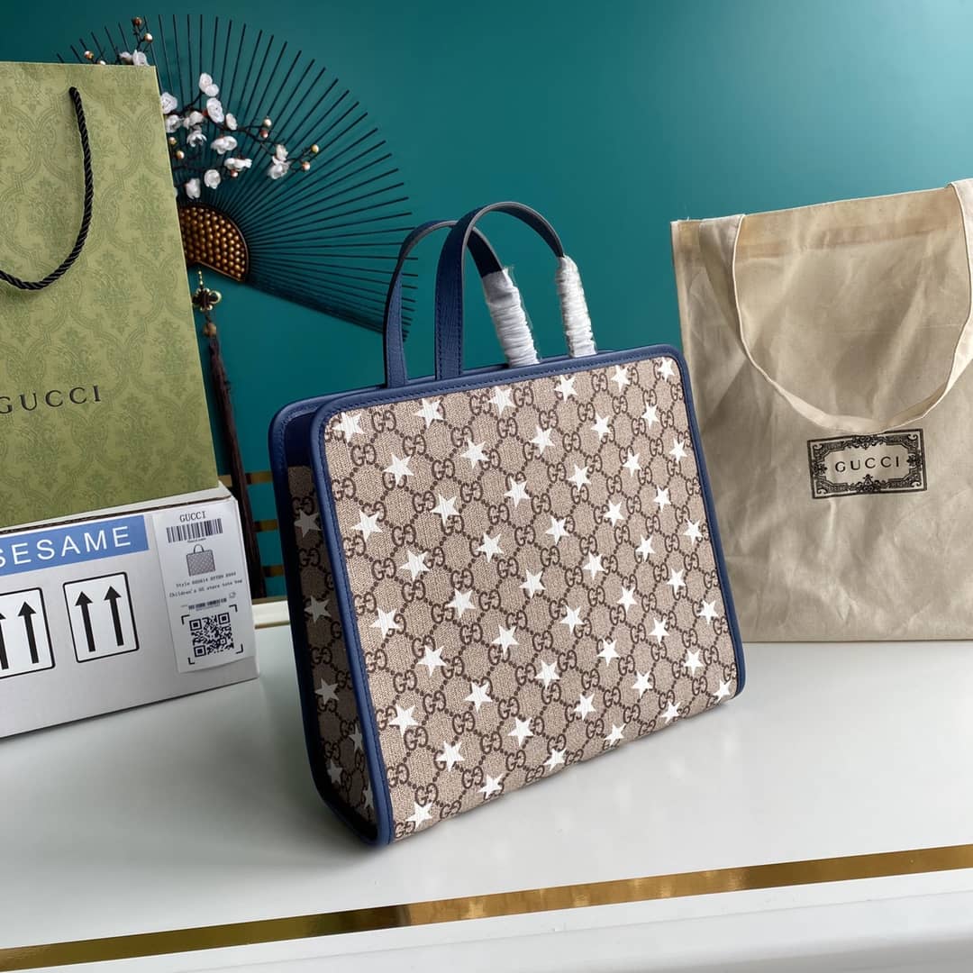 Gucci GG Printed Multicolor Kids Girl Tote Replica 605614 - DEEPREPS