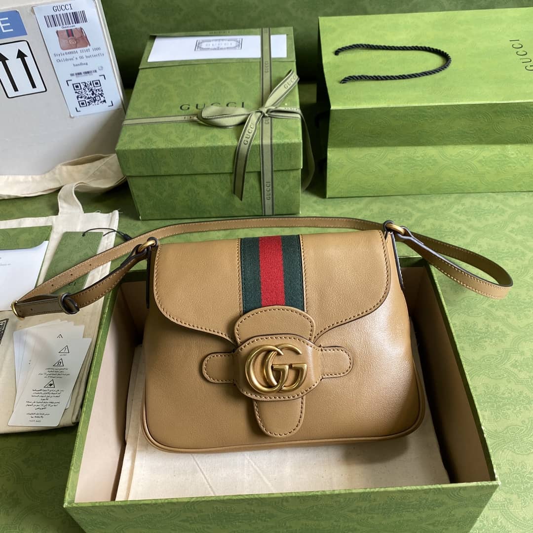 Gucci Double G Messenger Shoulder Bag Replica 648934 - DEEPREPS