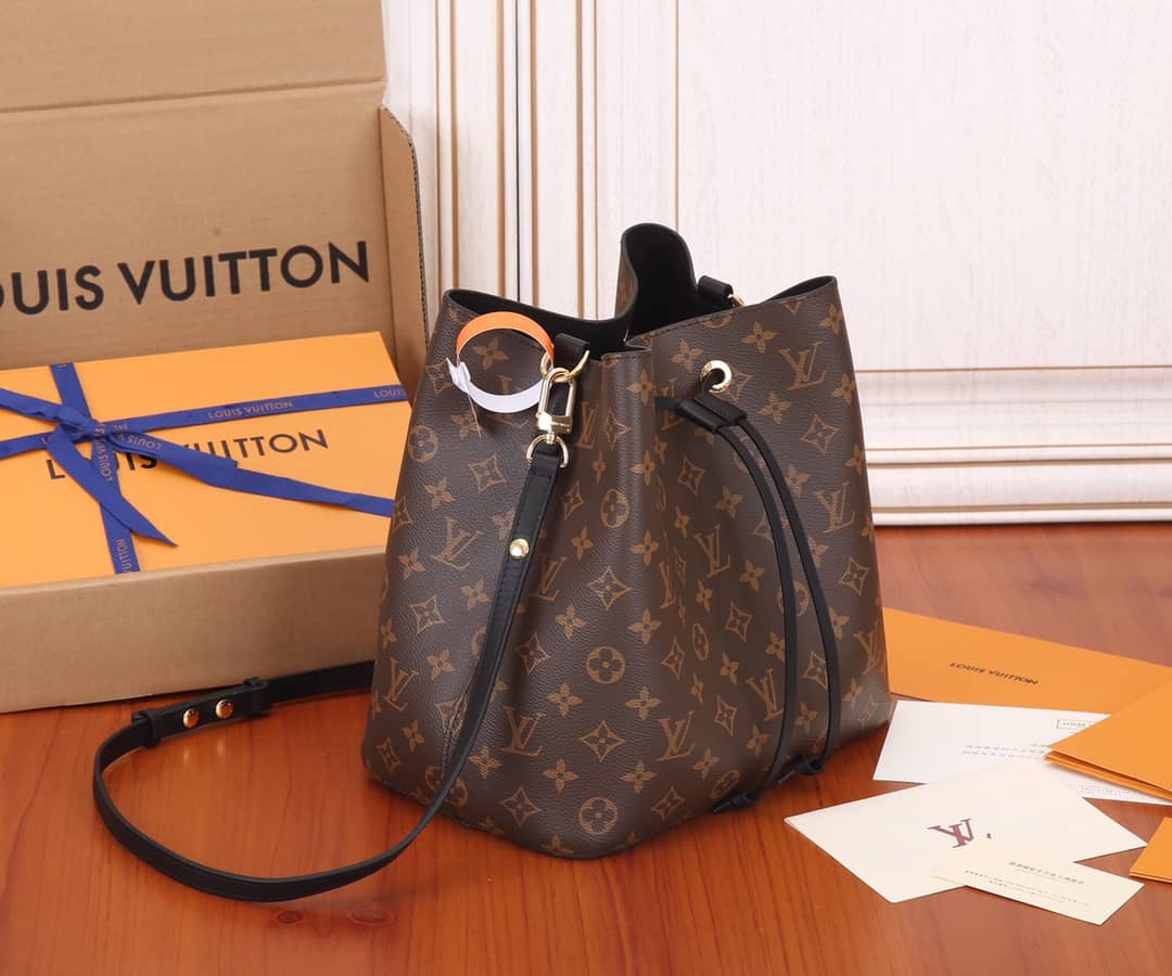 Louis Vuitton Neonoe Replica Bucket Bag Brown M44020 - DEEPREPS