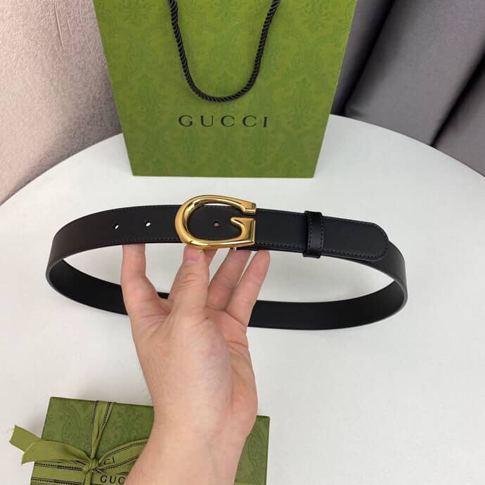 Fake Gucci Logo Belt 30mm - DEEPREPS