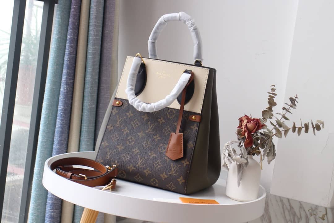 Louis Vuitton Monogram Fold MM 2way Tote Replica White M45409 - DEEPREPS