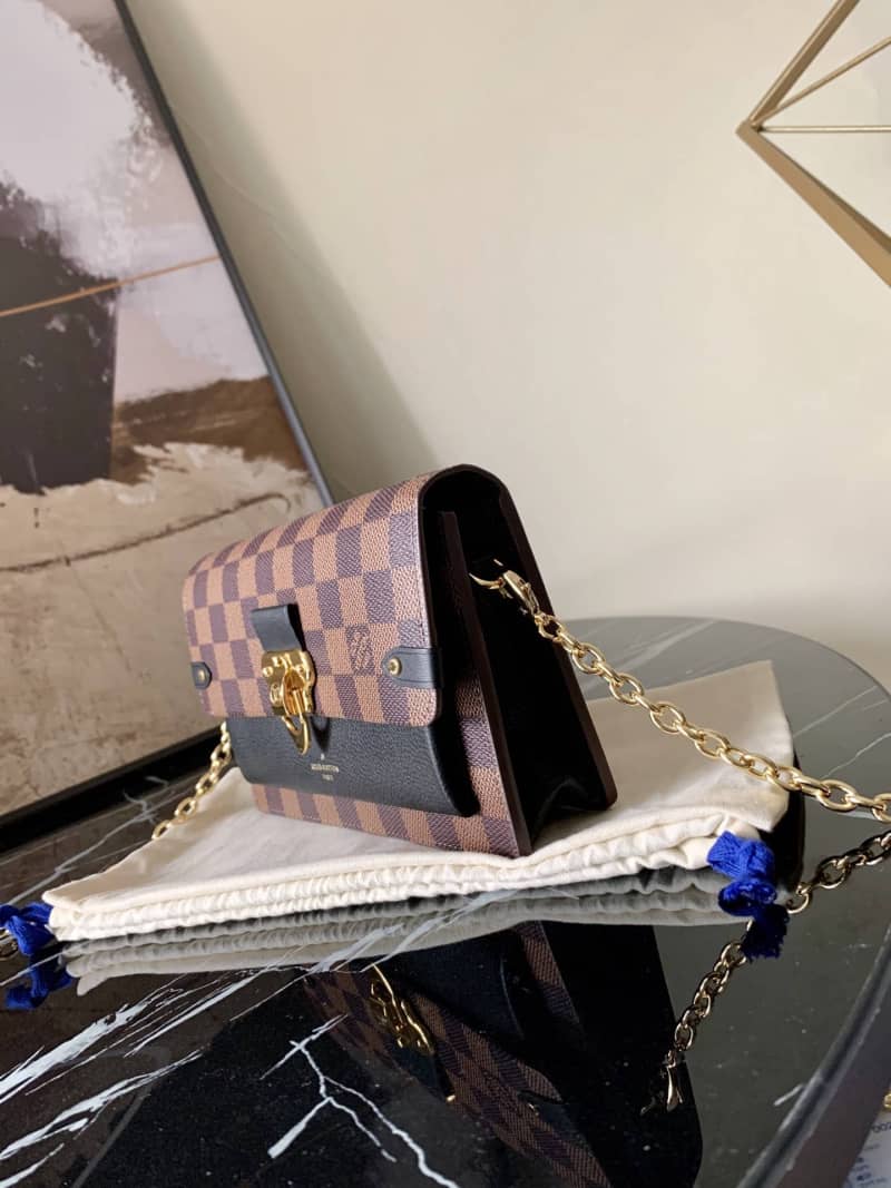 Louis Vuitton Vavin Chain Wallet Replica Bag Black N60221 - DEEPREPS