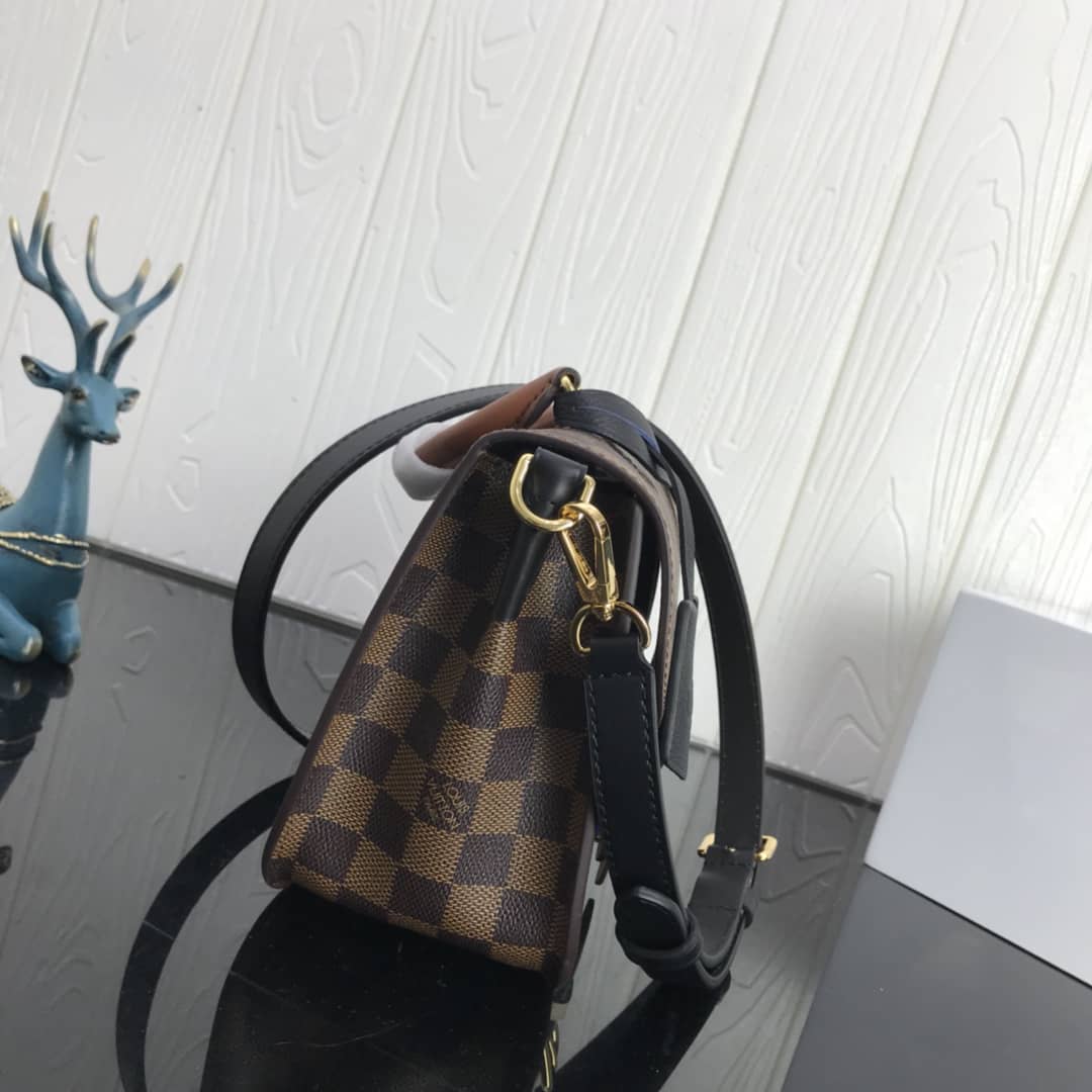 Louis Vuitton Damier Canvas Trendy Replica Crossbody Bag Black N40146 - DEEPREPS