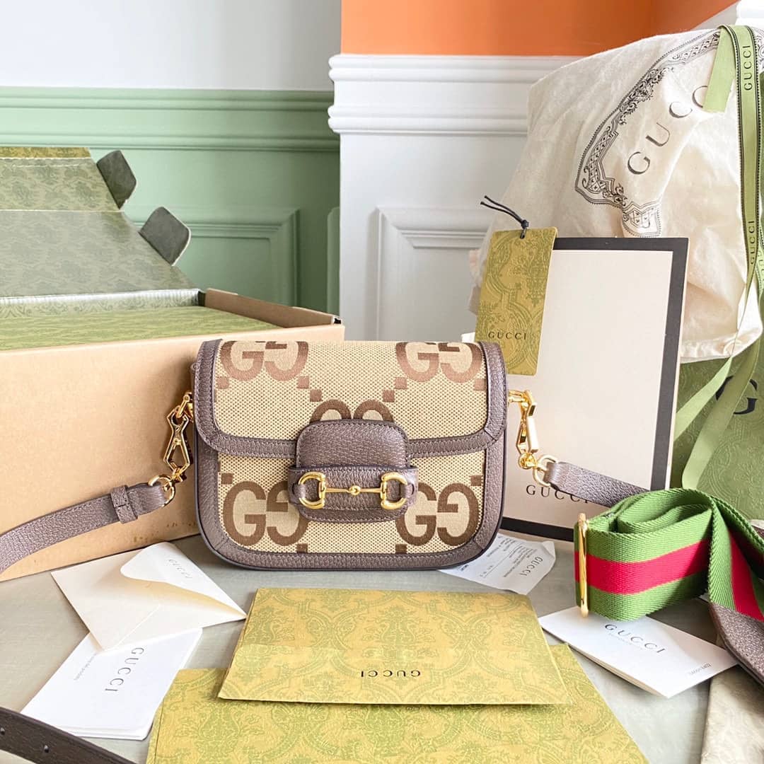 Gucci Horsebit 1955 Mini Shoulder Bag Brown 658574 Replica - DEEPREPS