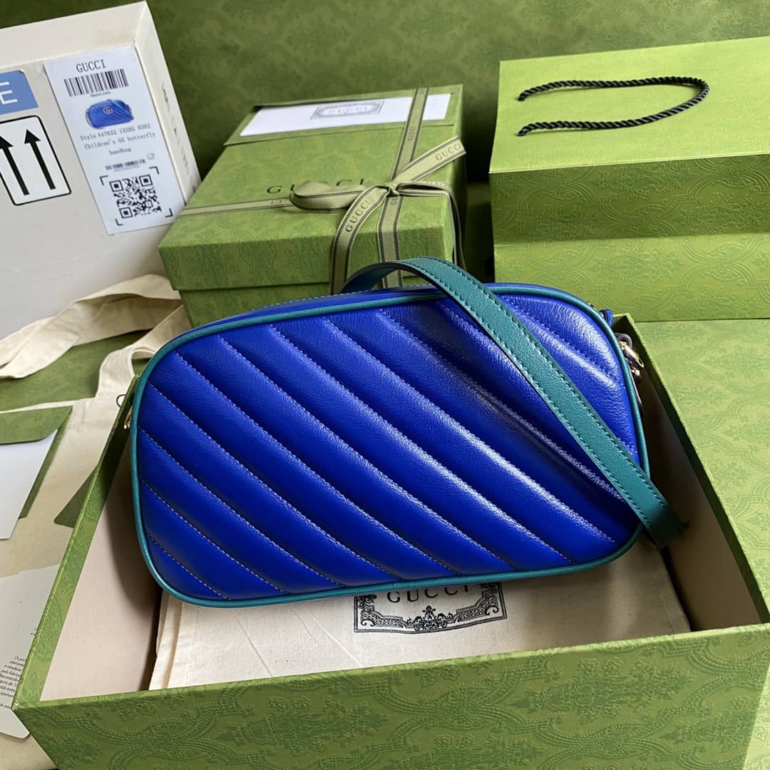 Gucci Marmont GG Small Matelassé Shoulder Bag Replica 447632 - DEEPREPS