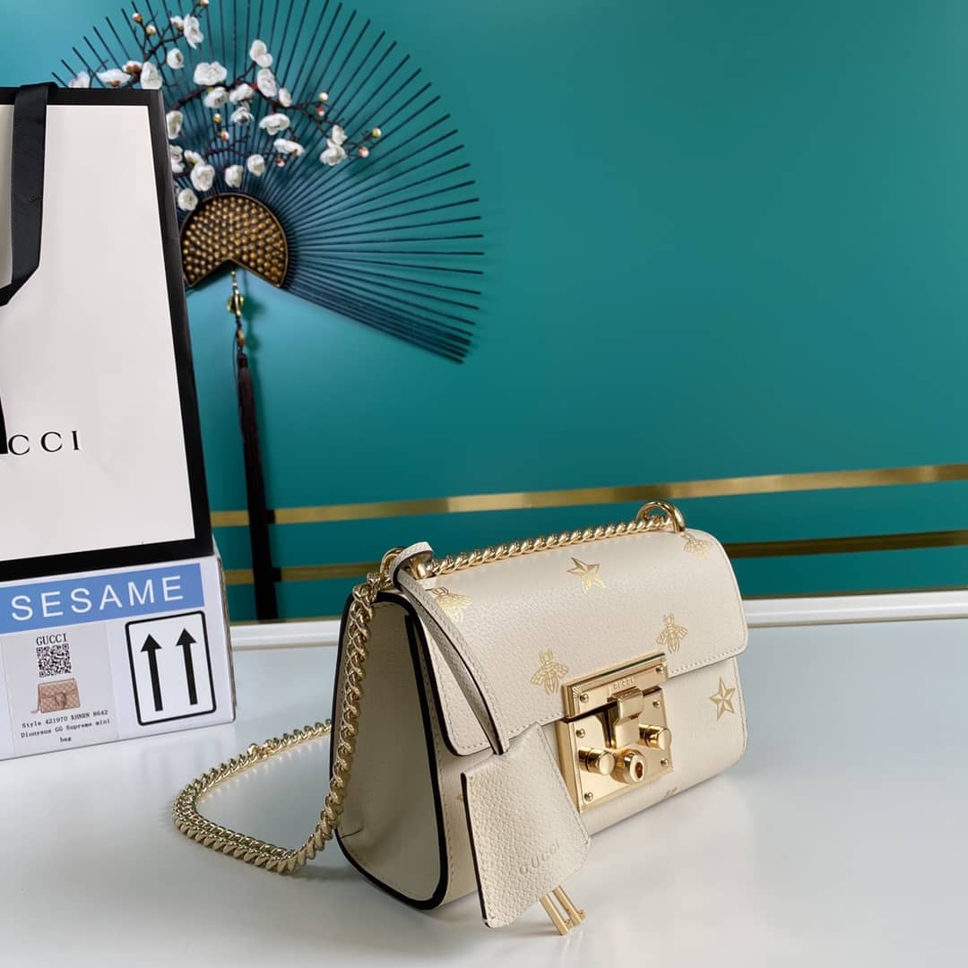 Gucci Padlock Leather Shoulder Bag Replica 432182 - DEEPREPS