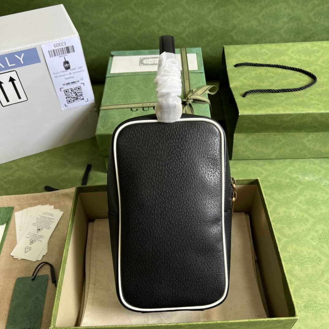 Gucci Adidas x Gucci Mini Top Handle Black 702387 Replica Clutch - DEEPREPS