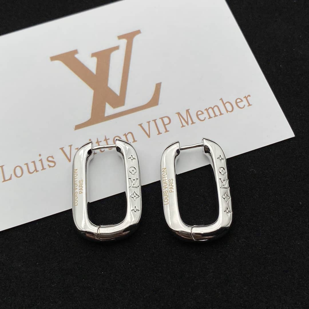 LV Hoop Earrings Dupe Logo AAA+ - DEEPREPS