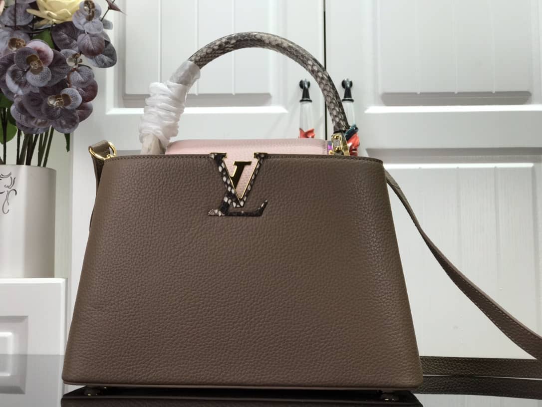 Louis Vuitton Capucines Taurillon Leather PM Tote Replica N92800 - DEEPREPS