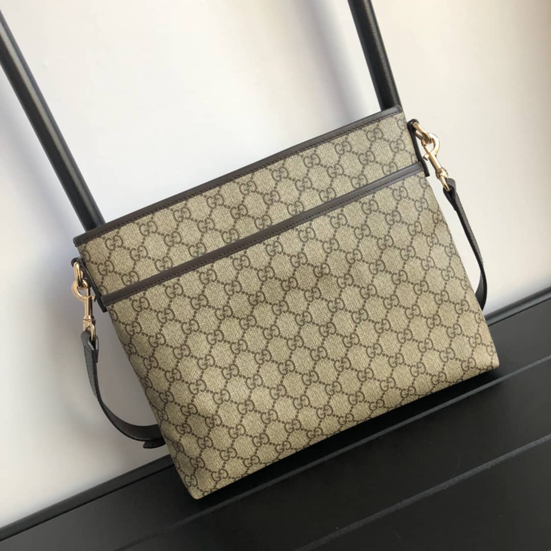 Gucci GG Supreme Shoulder Bag Replica Brown 388924 - DEEPREPS