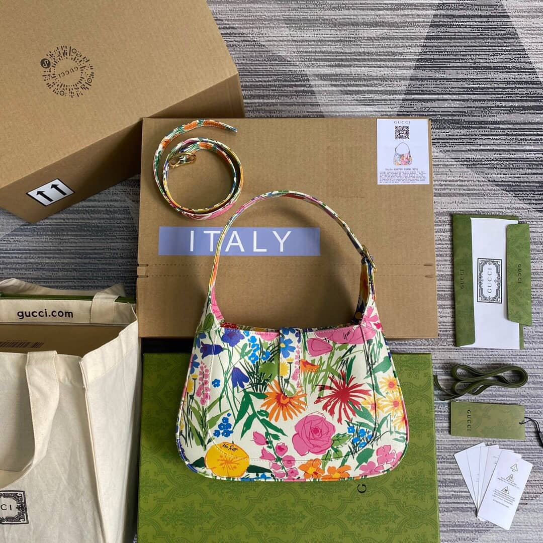 Gucci GG Jackie 1961 Small Hobo Shoulder Bag Replica Colorful 636709 - DEEPREPS