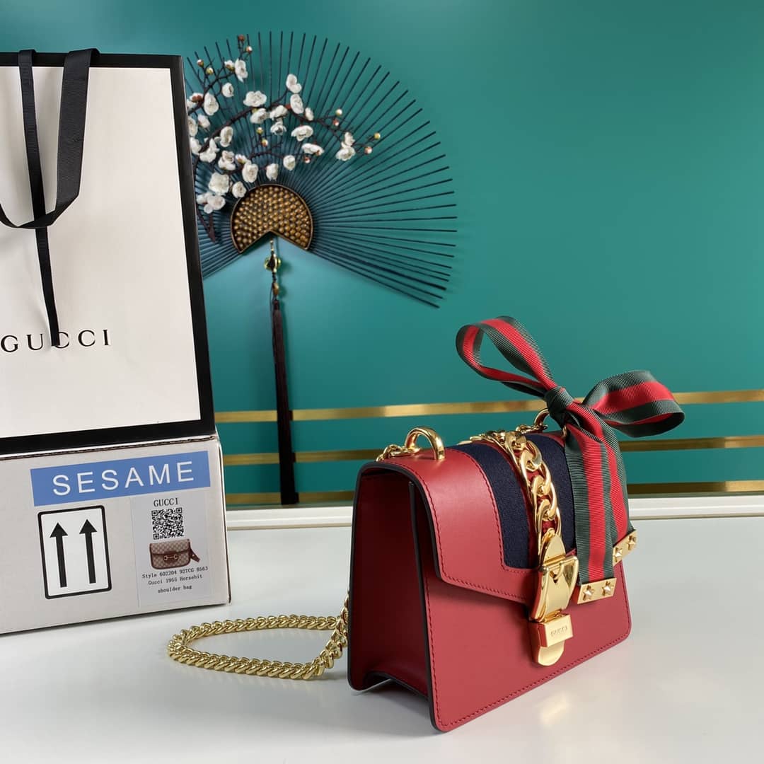 Gucci Sylvie Mini Chain Shoulder Bag Replica 431666 - DEEPREPS