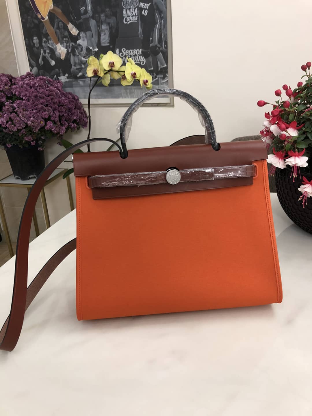 Replica Hermes Birkin Bag 31 Canvas Leather HerBag - DEEPREPS