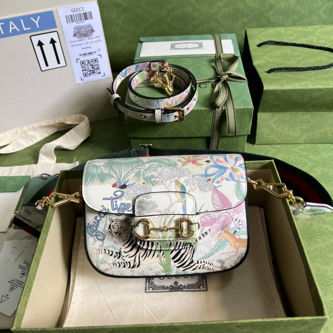 Gucci Horsebit Bag Dupe Tiger 1955 Mini Bag 677266 - DEEPREPS
