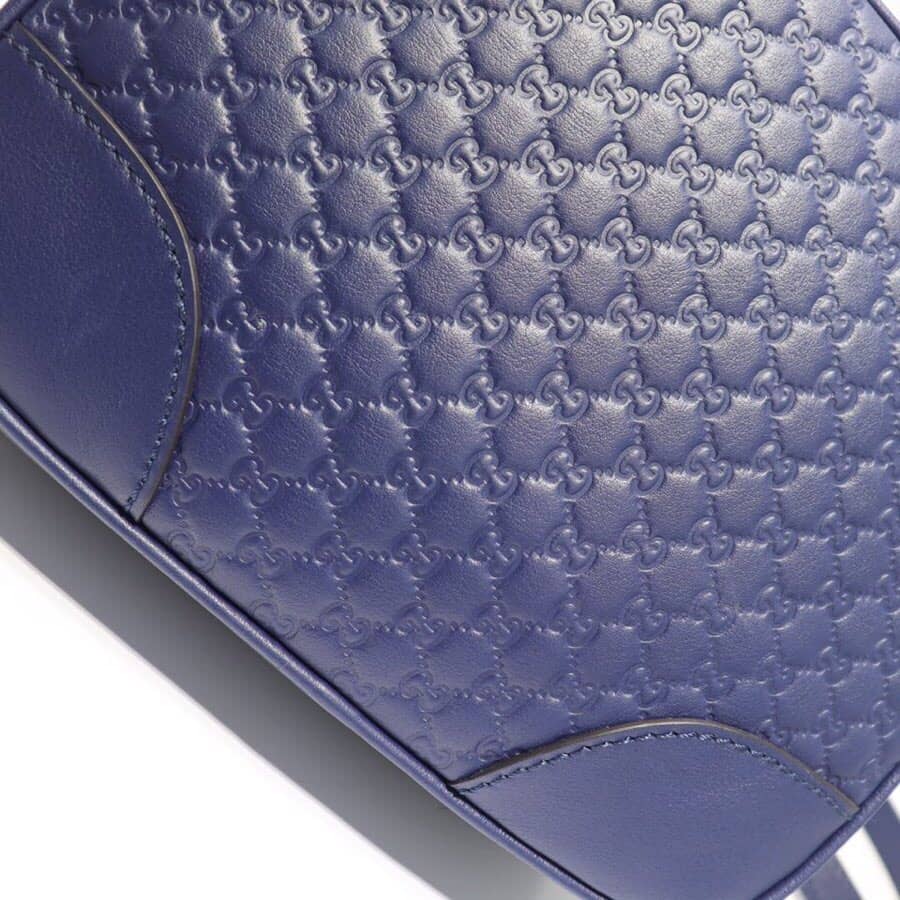 Gucci Bree Guccissima GG Leather Canvas Camera Bag Replica Blue 449413 - DEEPREPS