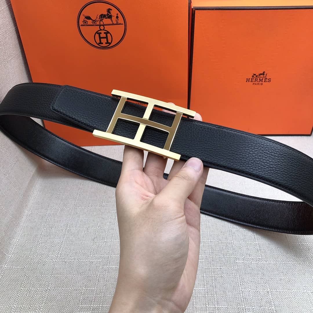 7 Star Hermes Leather Belt 38mm - DEEPREPS