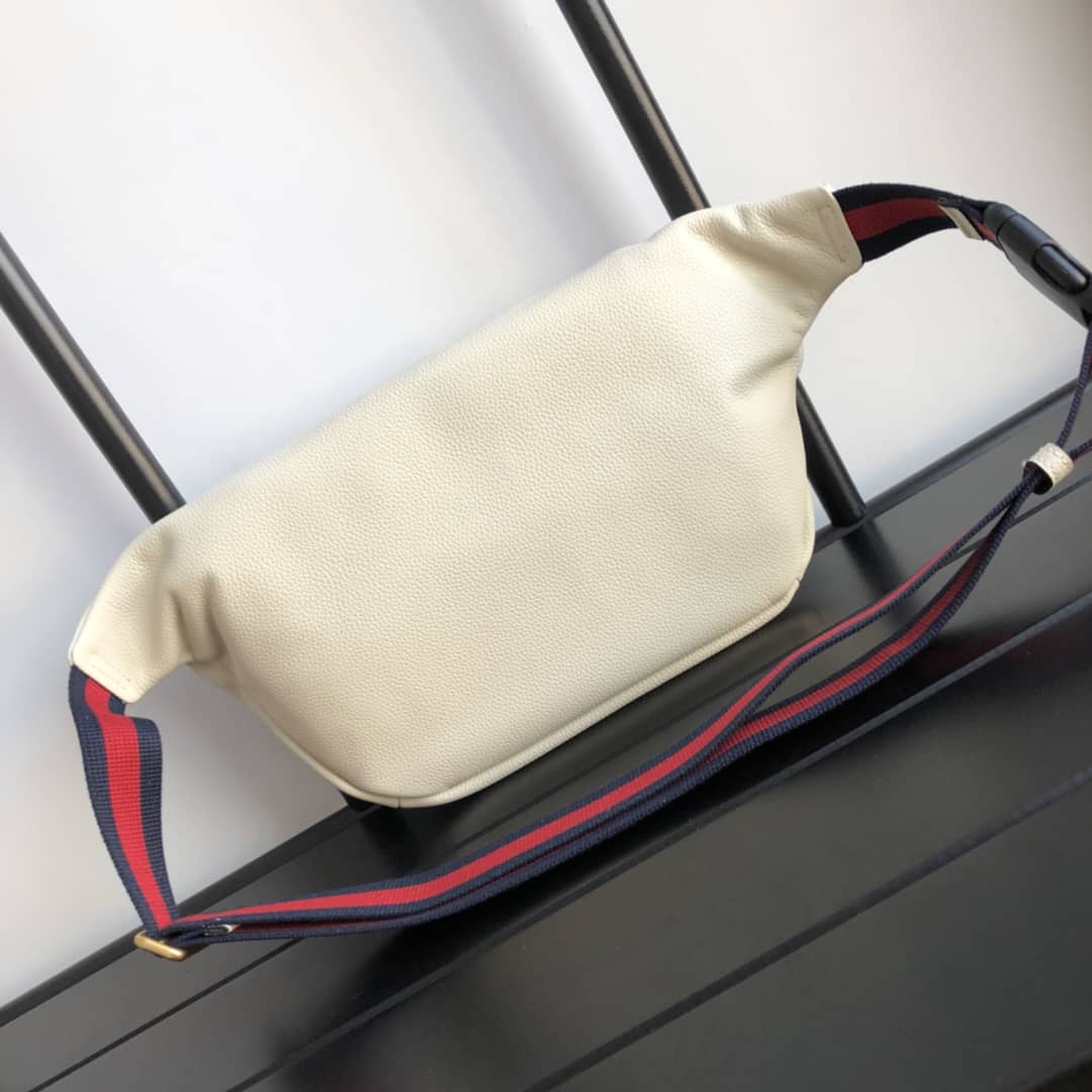 Gucci Print Leather Belt Waist Bum Bag Replica White 493869 - DEEPREPS