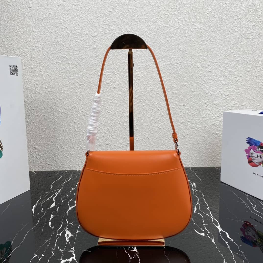 Prada Cleo Bag Dupe Brushed Leather Flap Replica Shoulder Bag - DEEPREPS