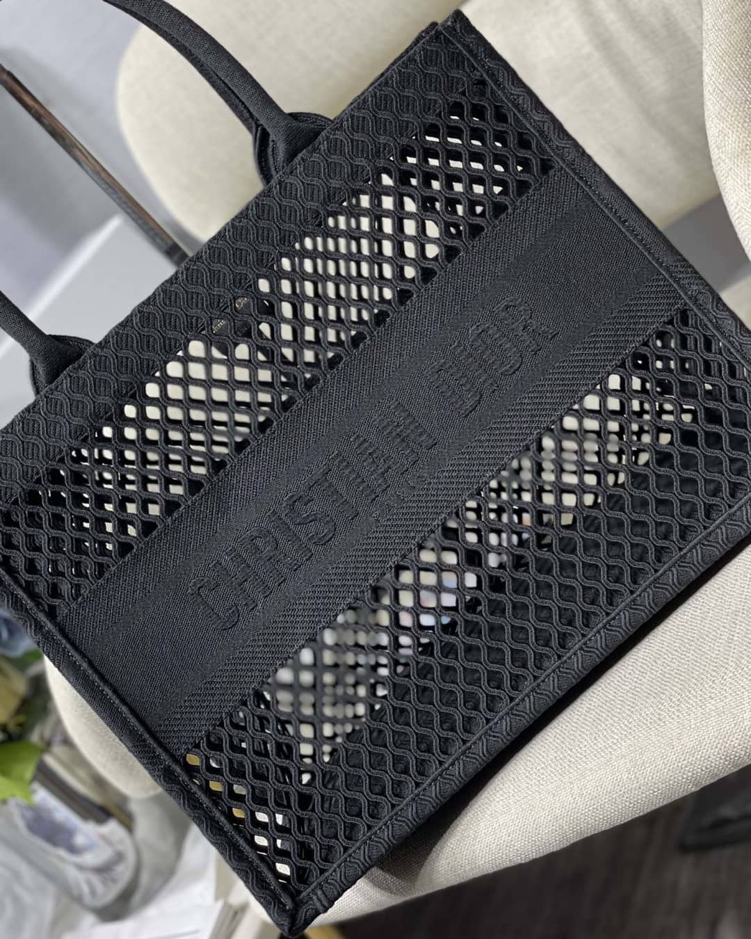 Christian Dior Mesh Book Tote Bag Dupe - DEEPREPS