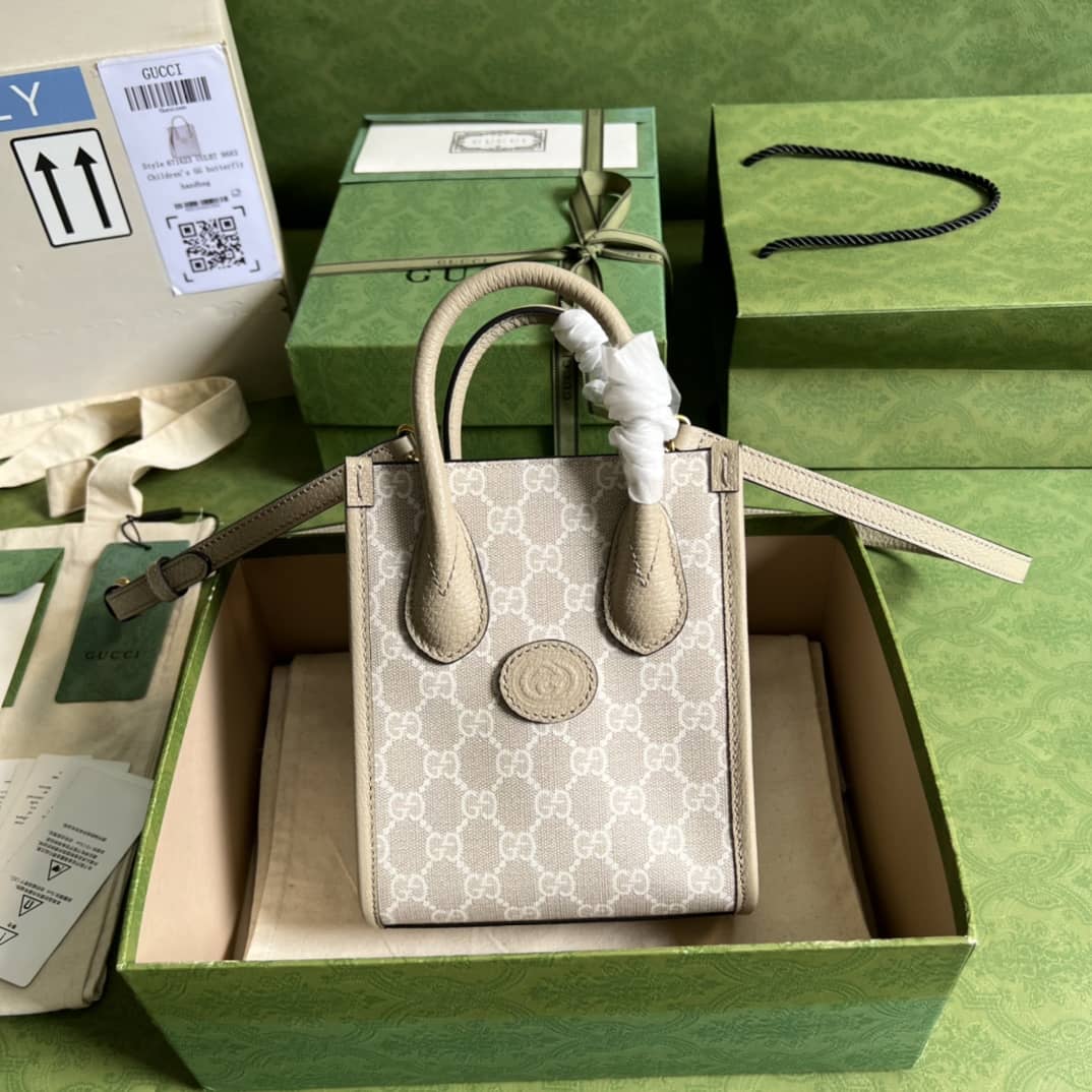 Gucci Mini Tote With Interlocking 671623 Replica Bag - DEEPREPS
