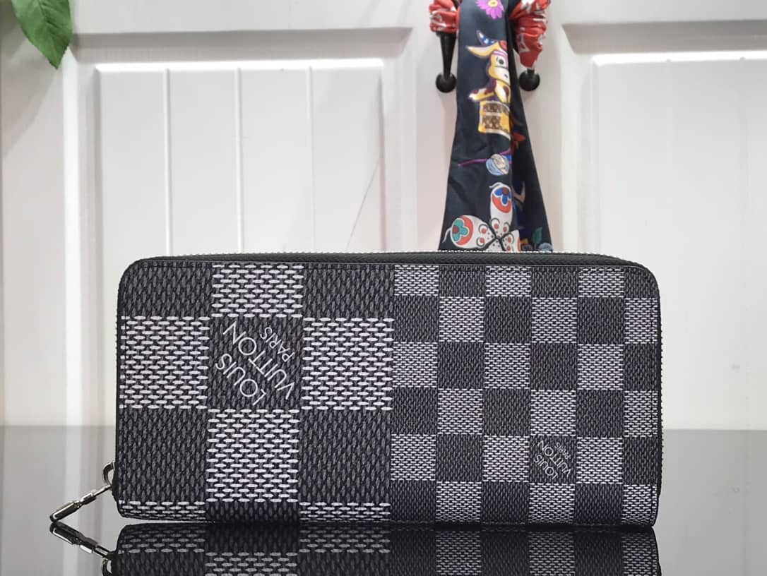 Louis Vuitton Wallet Replica Vertical Damier Infini Leather ZippyN60442 - DEEPREPS