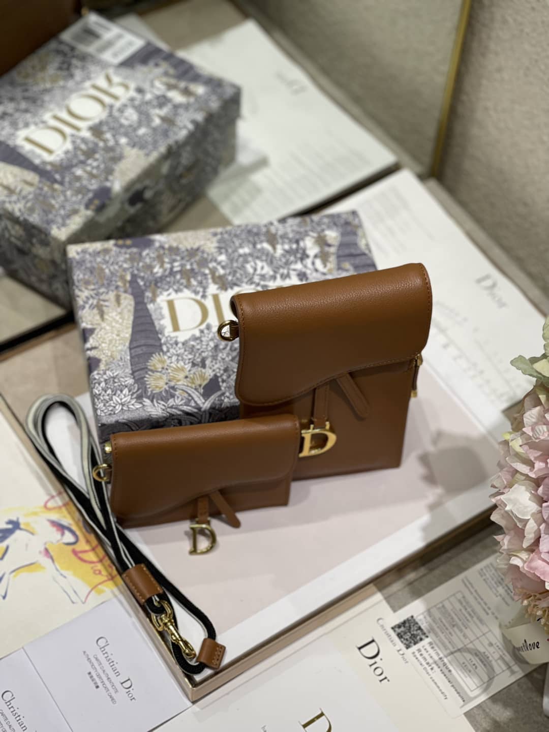 Dior Saddle Bag Dupe Vertical Pouch - DEEPREPS