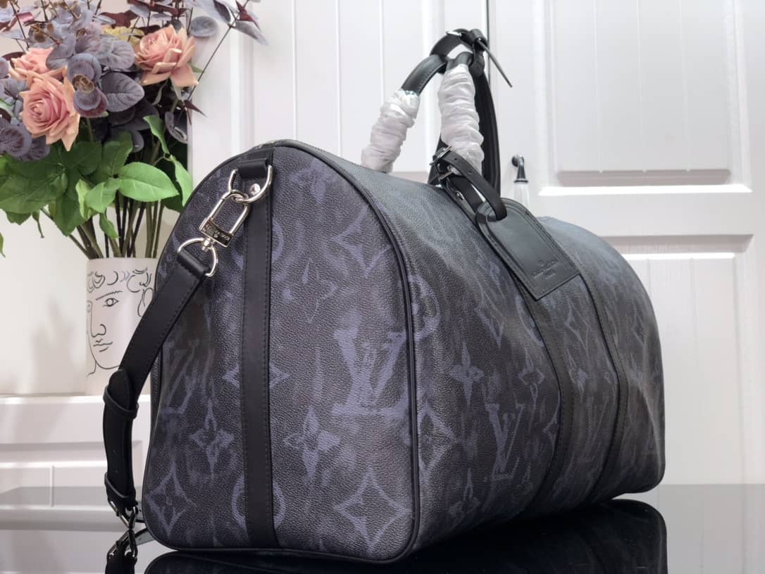 Louis Vuitton Monogram Coated Canvas Keepall Bandouliere 50 Replica Bag M57278 - DEEPREPS