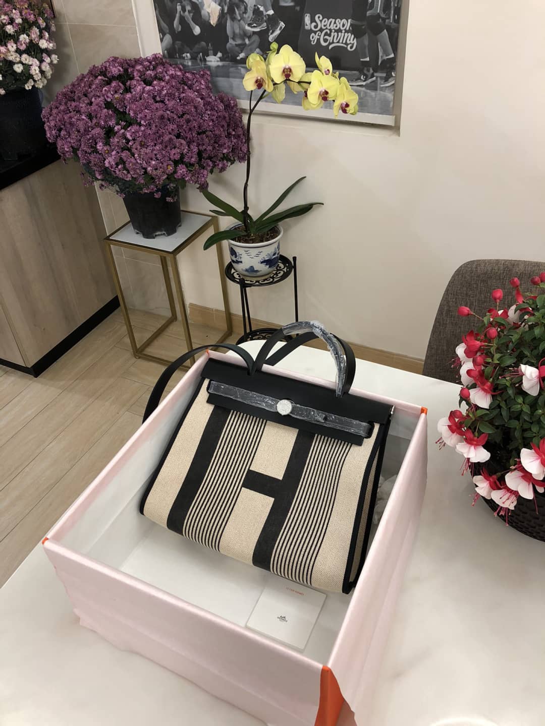 Replica Hermes Birkin Bag 31 Canvas Leather HerBag - DEEPREPS