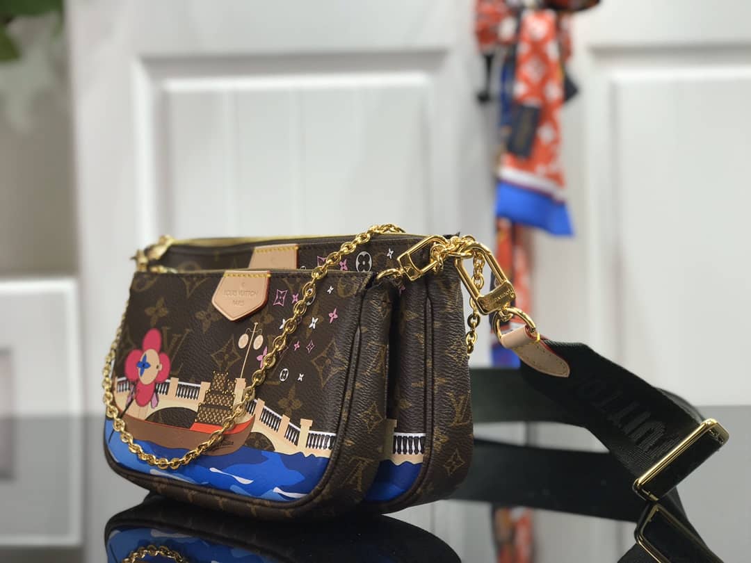 Louis Vuitton Monogram Canvas Multi Pochette Replica Brown M44823 - DEEPREPS