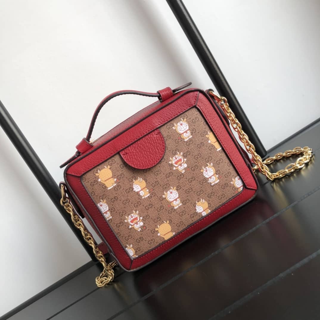 Gucci Doraemon GG Supreme Collaboration Camera Bag Replica 655596 - DEEPREPS