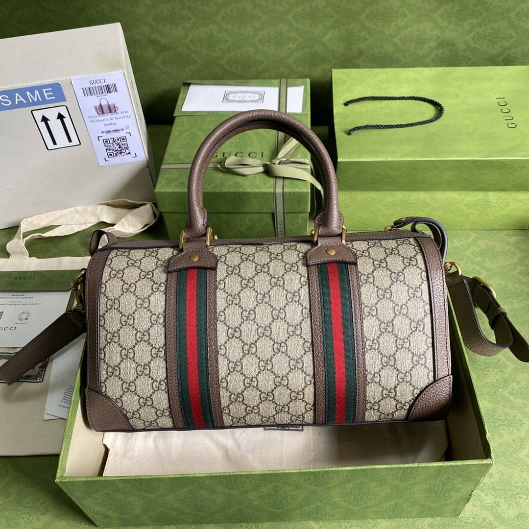 Best Replica Gucci Web GG Small Duffel Bag Replica 645017(ColaReps) - DEEPREPS