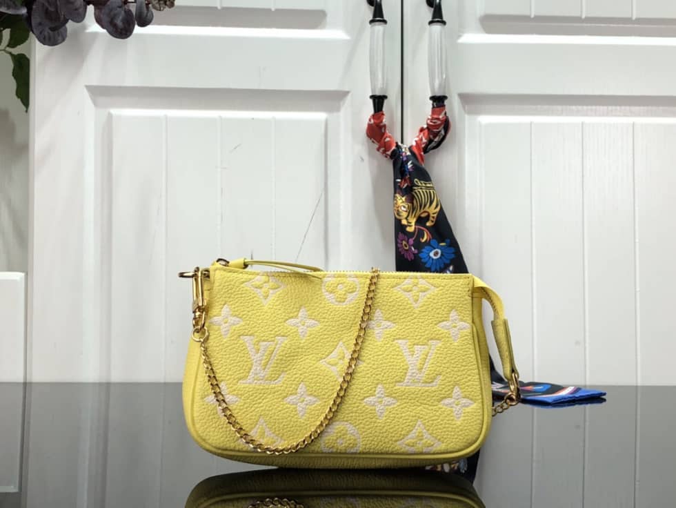 Louis Vuitton Monogram Empreinte Mini Pochette Accessoires Yellow M46129 - DEEPREPS