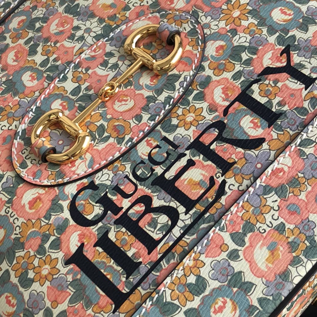 Gucci GG Horsebit 1955 Small Top Handle Printing Replica Bag 621220 - DEEPREPS