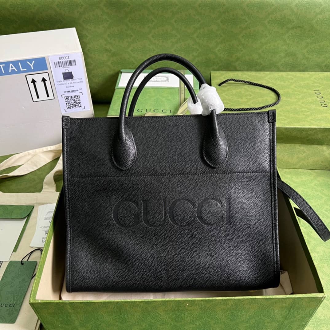 Gucci Small Leather Tote With Gucci Logo 674822 Replica Bag - DEEPREPS