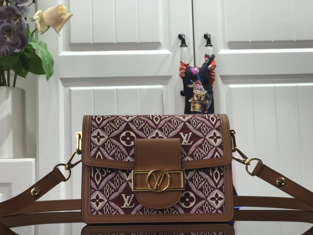 Louis Vuitton Since 1854 Dauphine Mini Replica Handbag Red M57172 - DEEPREPS
