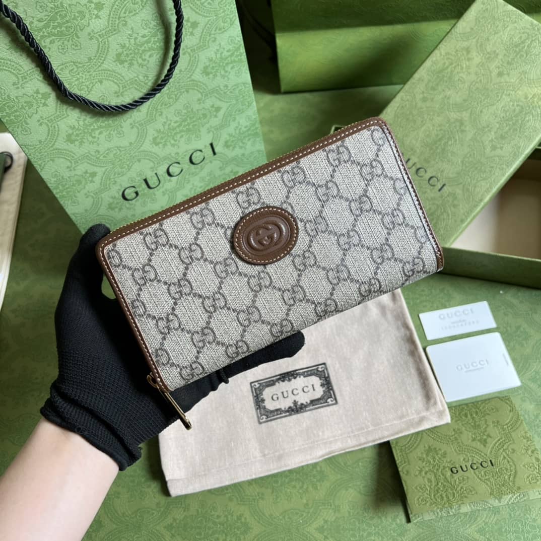 Gucci Interlocking G Zip Around Wallet Replica 673003 - DEEPREPS